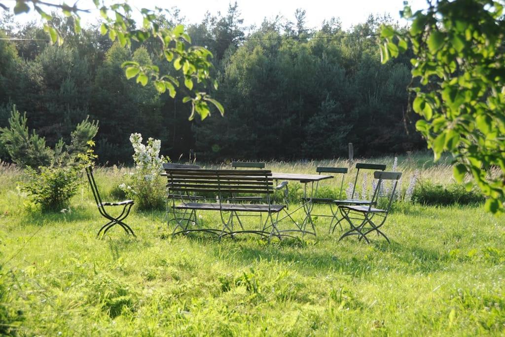 Romantisches Studio Am Waldesrand Mit Gartensauna Schwarz 외부 사진