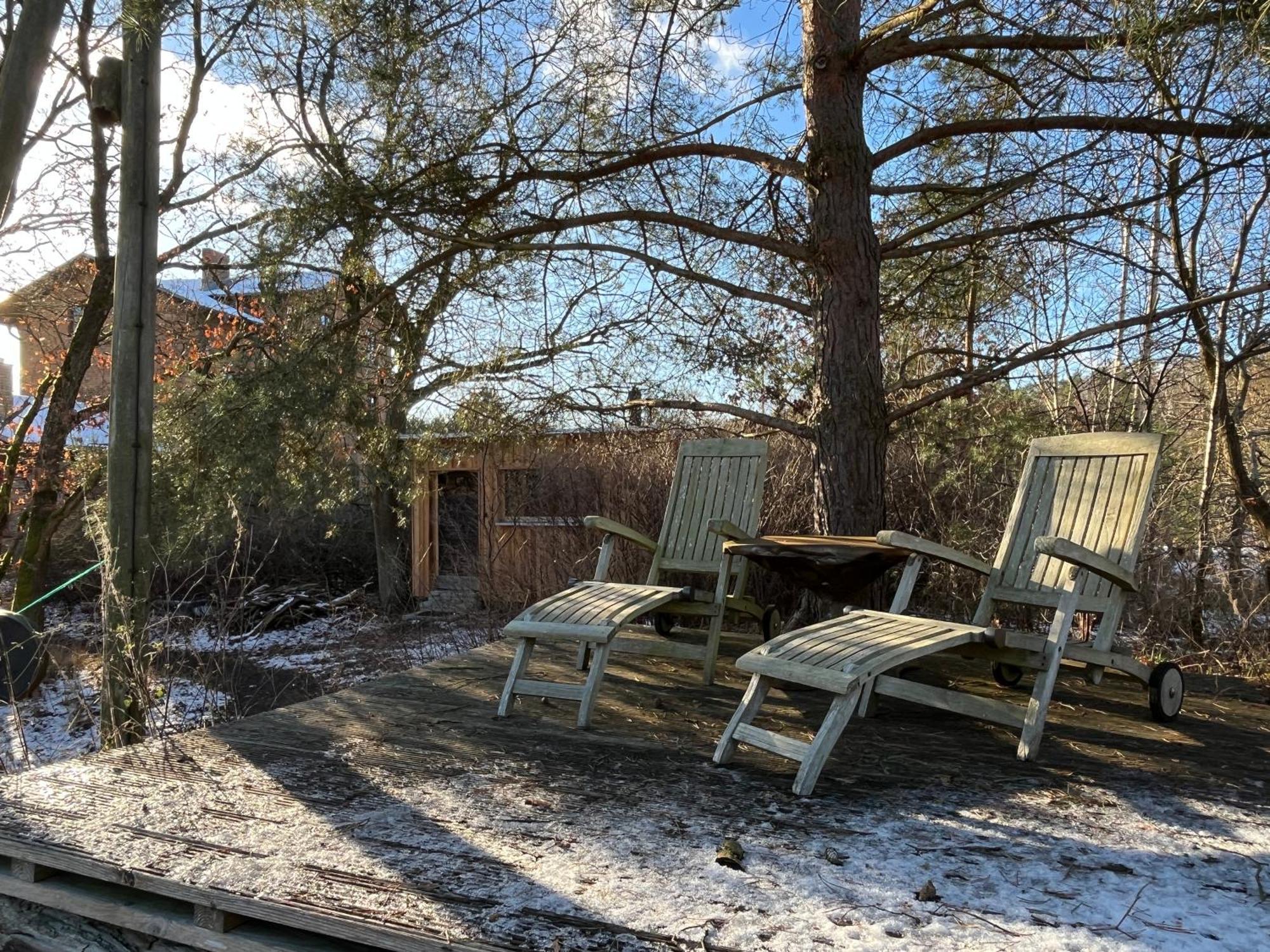 Romantisches Studio Am Waldesrand Mit Gartensauna Schwarz 외부 사진
